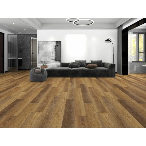 SPC плитка (spc ламинат) Floorwood Quantum 8804 Дуб Томсон / Thomson Oak толщина 5 мм встроенная подложка